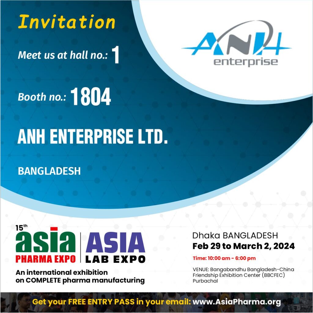 15th ASIA PHARMA EXPO 2024 & ASIA LAB EXPO 2024 Dhaka, BANGLADESH ANH